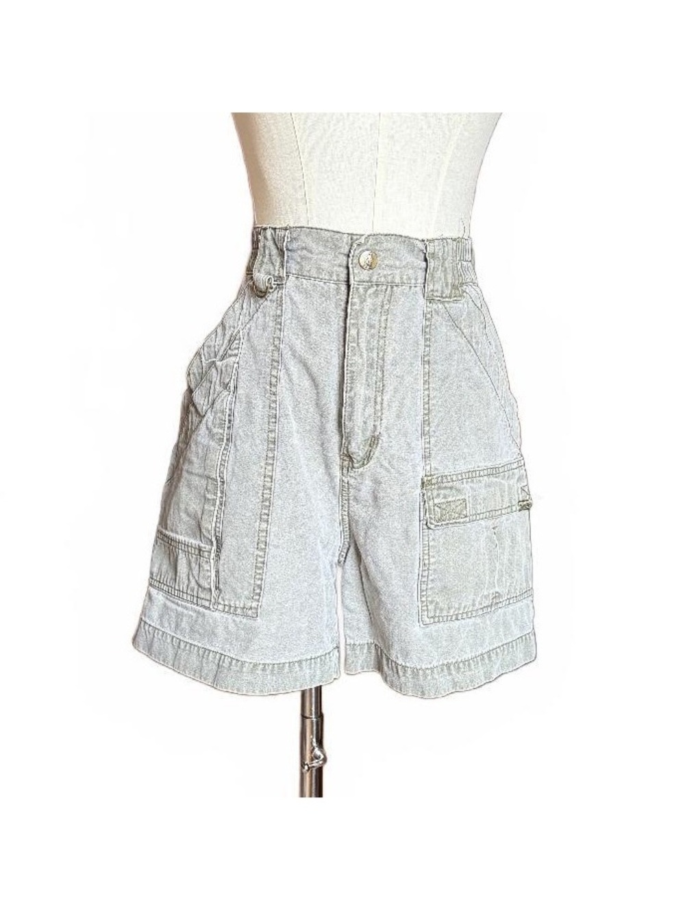 Vintage Royal Robbins Light Gray GORP-Core Shorts, Size 8
